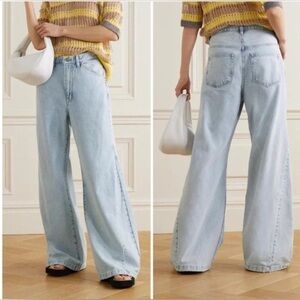 NWOT Frame Le Baggy Palazzo Super Wide Leg Jeans
